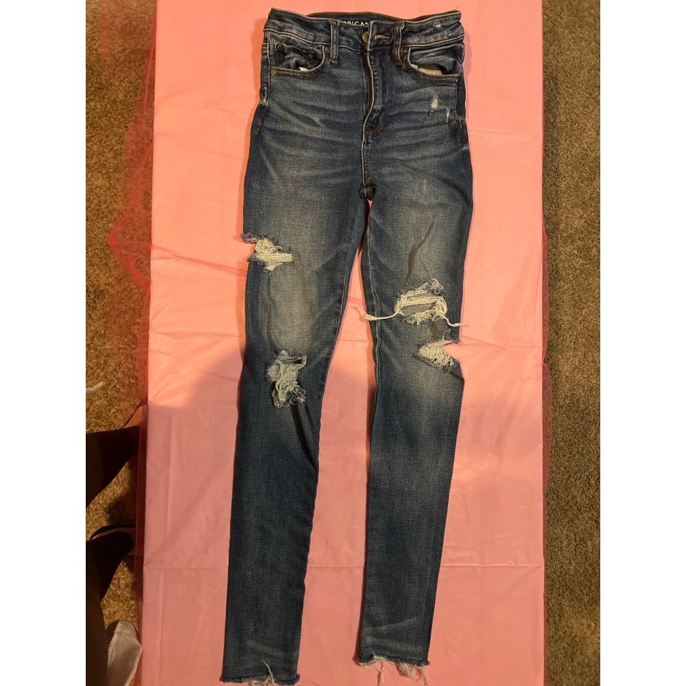 American eagle super stretch womens jeans, jeggings. Size 0